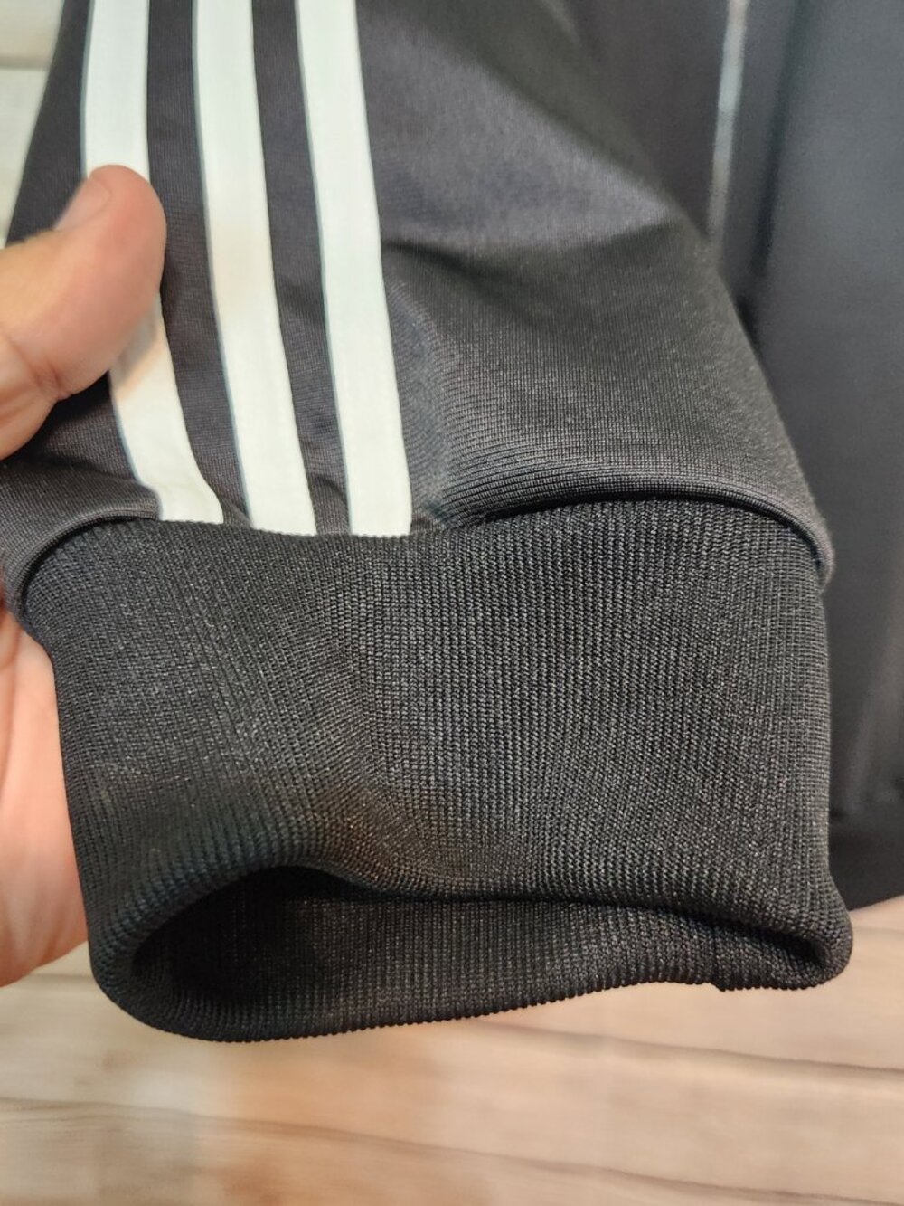 adidas Essentials Men's Track Zip Jacket Classic Style Black White Size 5XL - Picture 5 of 16